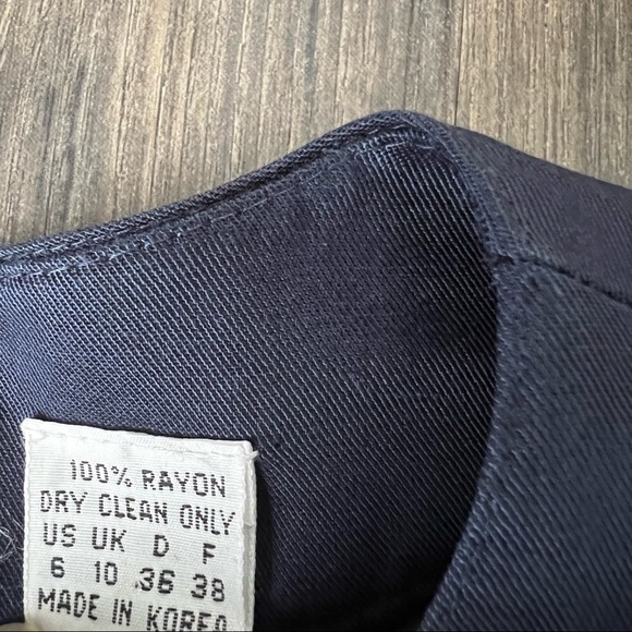 Nipon Boutique Vintage Navy Blue 60s Inspired Dress - Picture 11 of 16